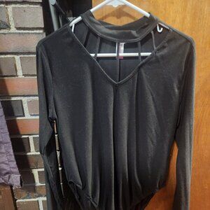 Long Sleeve Bodysuit, XL